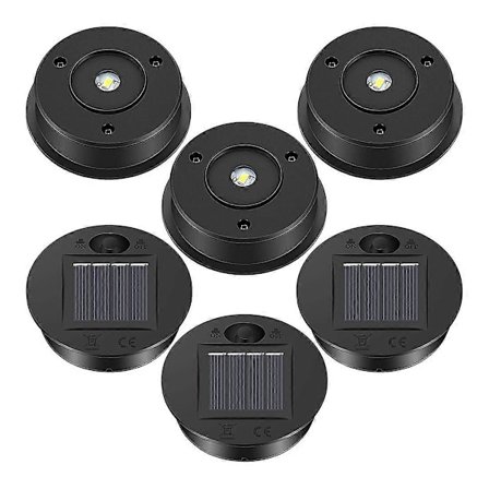 6 st Solcellslampor Ersättningstopp 7 Lumen Solcellslykta Delar LED Solpanel Lyktlock Lampor