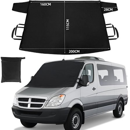 Bilrude snebeskyttelse lavet af Oxford-stof, der beskytter din bils forrude om vinteren.