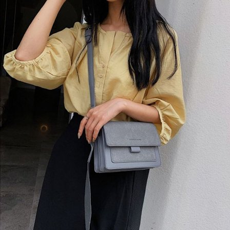 Dammode PU-läder Axelväska Messenger Bags