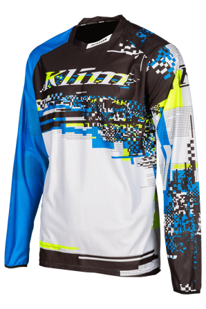 Maglia Cross Klim XC Lite Digital Chaos Blu M