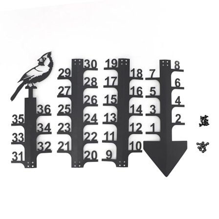 36 tuuman lumimittari Ulkona Rauta Taide Lumi Sade Mittatikku Koristeellinen Lumisateen Syvyys Mittatikku Puutarha Nurmikko Joululahja Lintu