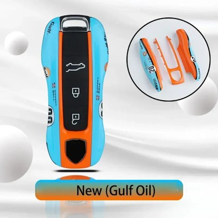 Flera målningar för Porsche Cayenne 718 MACAN Panamera 911 Macan Boxster Cayman Fjärrbilsnyckel Fodral Ersättningsskydd Tillbehör