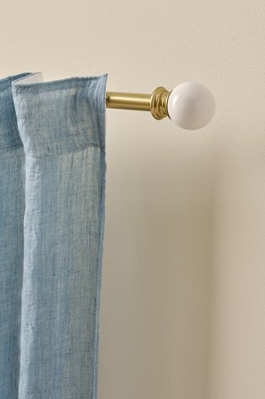 Jotex - Gardinstang 110-320 Cm Gull/hvit - GOLDIE - Kjøp Gardinstenger hos Jotex