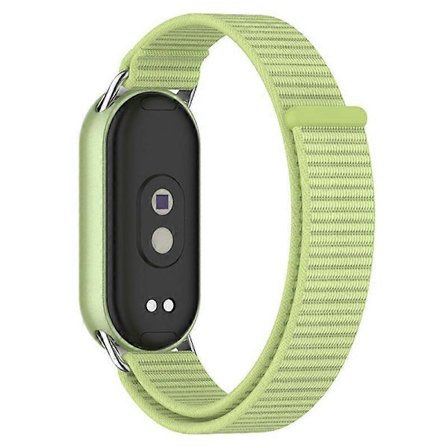 xDfind Metallkontakt Nylonflätad Loop Klockarmband För Xiaomi Smart Band 10 / 9 / 8 / NFC
