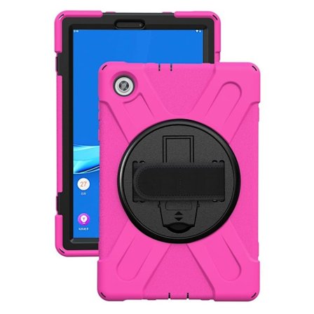 Lenovo Tab M10 HD Gen 2 360 graders kickstand + hybridfodral i silikon - Ros