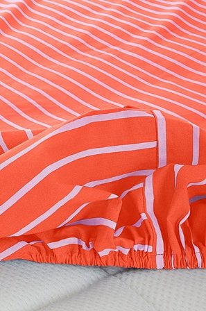 Jotex - Mini Faconsyet Lagen Tremmeseng Økologisk Tomatrød/lyserød - SIMA - Køb Lagener hos Jotex