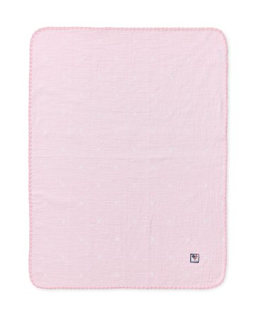 Lexington ICONS Signature Star Überwurf für Babys aus Bio-Baumwolle, rosa