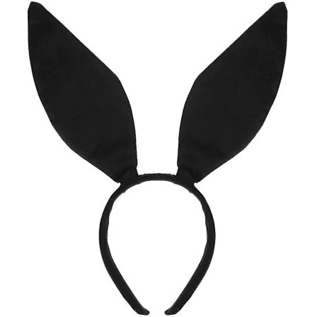Hodebånd med kaninører, svart kaninøre hårbøyle, kaninhodepynt til Halloween