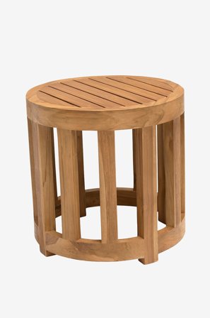 Hillerstorp - Bord, teak Ø 50 cm - Brun - Soffbord utomhus - Från Homeroom