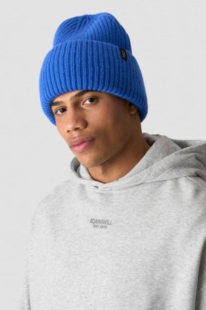 ICANIWILL - Everyday Chunky Wool Beanie Virtual Blue - Dames - sportkleding van ICIW
