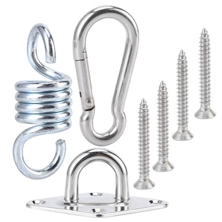 Ruostumattomasta teräksestä valmistettu keinulukko, kiinteä koukku, riippumatto, riipputuoli, korin tyynysilmukka