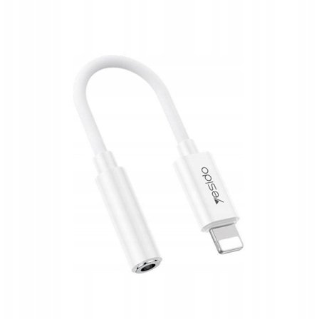Yesido Lightning to 3.5mm Aux Female Audio Adapter, 30cm - White