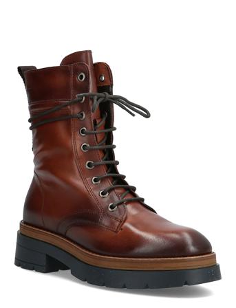 Lace Flatheel Bootie Brown Marc O'Polo