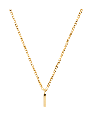 Mockberg Petite Plain Letter I Gold Necklace Smycken & klockor Dam Guld ONESIZE