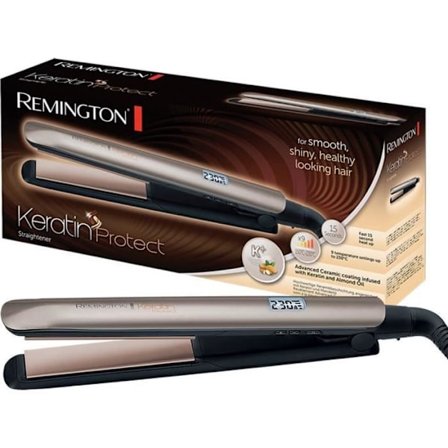Remington S8540 Plattång, Keratin Protect Plattång, Avancerade keramiska flytande plattor, Mandelolja Keratinbehandling