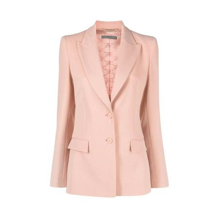 Alberta Ferretti Single-breasted blazer Pink, Dame