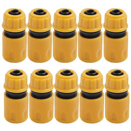 10-pack trädgårdsslangmunstycken, trädgårdsslanganslutning, snabbfäste för bevattning i plast, bevattningsanslutning, bevattningsmunstycke, 