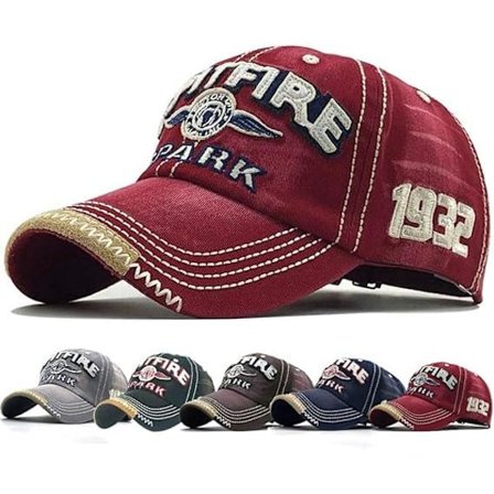 Distressed baseballkasket til mænd, vintage truckerhat, afslappet baseballkasket med bomuldskant, unisex