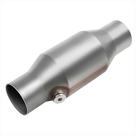 Passar för Epa 2,5" universell katalysator i rostfritt stål med O2-port