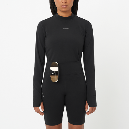 Salomon - Shirts Kleding Shkout Bliss Ls Tee W - Deep Black