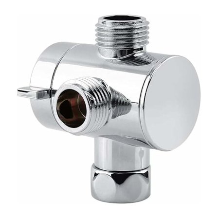 Multifunktionel 3-vejs brusehovedomskifter brusearmholder brusehovedadapter G1/2 tommer 3-vejs adapterventil toiletshower vask reservedele