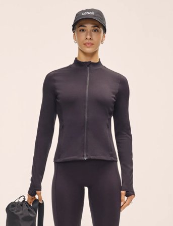 Casall Soft Touch Zip Jacket - Black - S