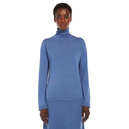 Max Mara, Turtlenecks Blauw, Dames, Maat:L