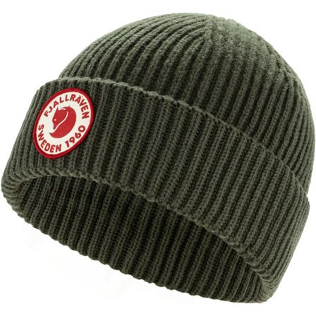 Fjällräven Women's 1960 Lite Logo Hat in Deep Forest, Organic Cotton/Wool