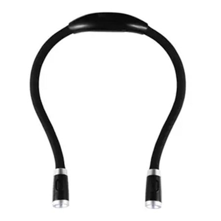 Sort LED hængende nakkelampe læselys studerende studie soveværelse natlæsning, til indendørs og udendørs belysning, dekoration