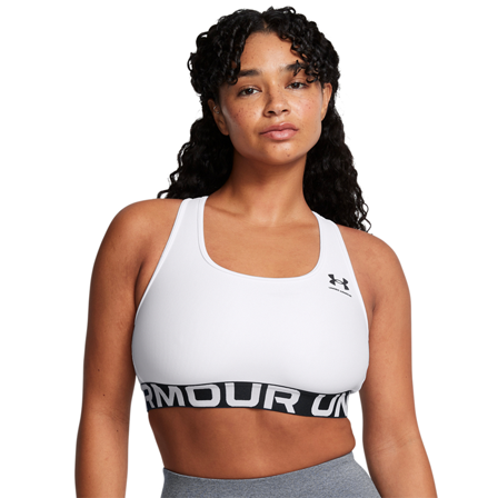Under Armour HG Mid Branded Sports-BH Hvit