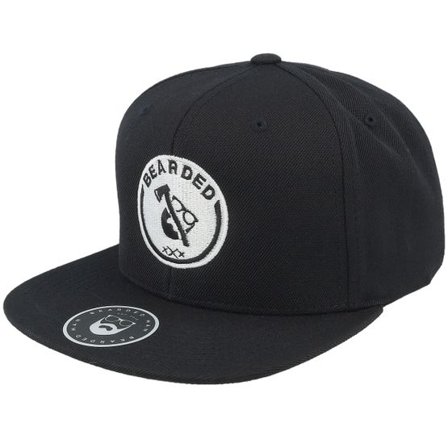 Bearded Man - Svart snapback Keps - Axe Man Black Snapback @ Hatstore