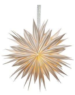 Papirstjerne Print Hvit