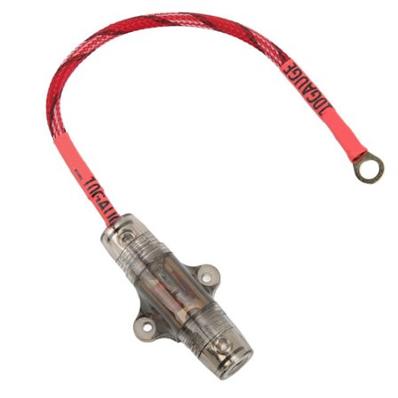 Audio Fuse Kabel O-formad Terminal Kopparmaterial Hög Hållfasthet 10GA Audio Fuse för Auto Båt