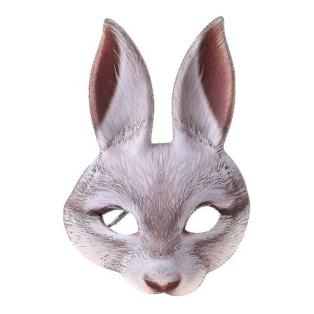 Påskeharemaske Halloween Karneval Party Bar Nattklubb Kostyme Sexy Halv Ansikt Kaninører Masker Cosplay Rekvisitter