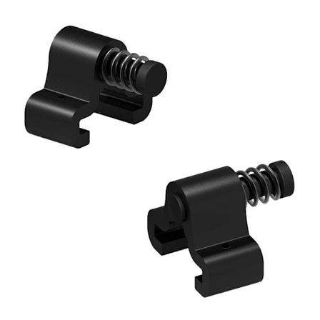 2 kpl liukuoven pysäyttimiä ja heilumisen estäjiä