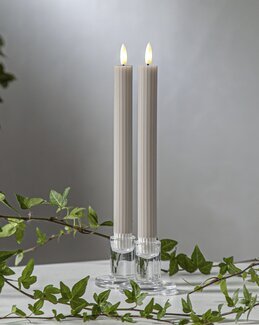 LED-lys Flamme Stripe 2-pak Beige - Star Trading