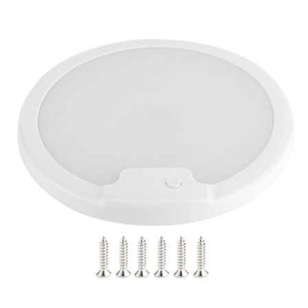 Yleisvalaisin Ultraohut 12V 24V LED Kattovalaisin Asuntovaunuun Matkailuauton Sisätiloihin (Valkoinen Valo)