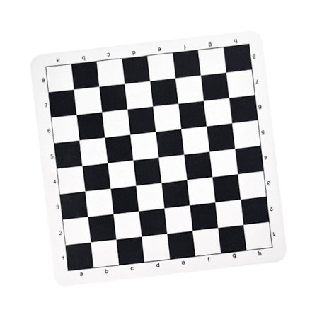 Rullbart Sjakkbrett Flatt Sjakkbrett Lett PU Lær Turnering Rull opp Sjakkbrett for Klubber Barn Voksne