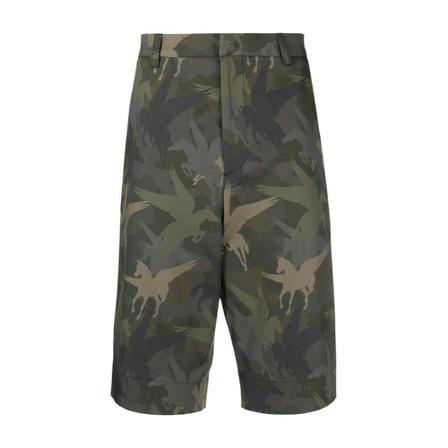 Etro, Over Shorts Camouflage W/Side Band Zielony, Mężczyzna, Rozmiar: S