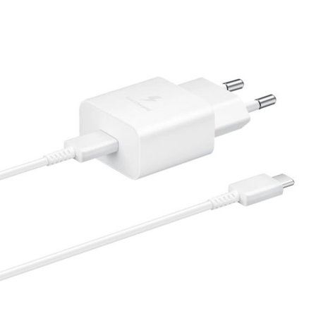 Samsung Laddare USB-C 15W + USB-C Kabel 1m - Vit