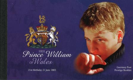 Guernsey 2003 - Prins William of Wales' 21. fødselsdag - Prestigehæfte - Postfrisk