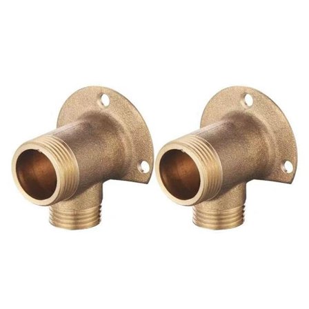 Messing Brusearmatur Adapter - Eksponeret Monteringsbase med Skruer