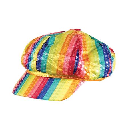 Bristol Novelty Unisex Vuxen Regnbågs Paljett Mössa En Storlek Regnbåge Rainbow One Size