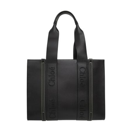 Chloé Woody Medium shopper Taske Sort, Dame Håndtasker, Størrelse: ONE Size