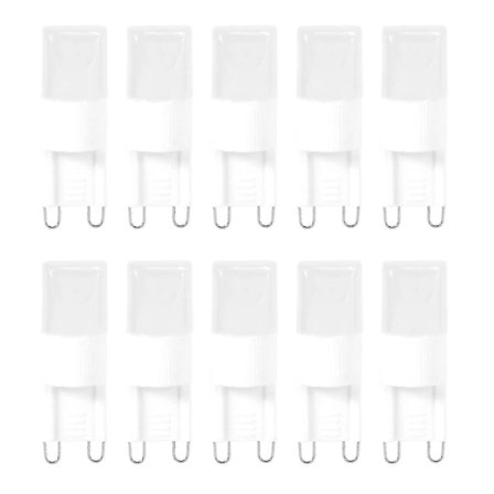 10x G9 1w LED Högeffektslampa Varmvit 3500 K