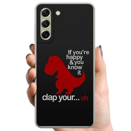 Samsung Galaxy S21 FE 5G TPU Mobilcover Dinosaur