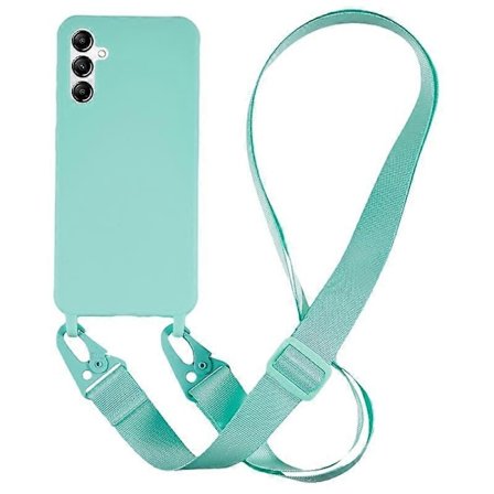 Blødt TPU Telefoncover til Samsung Galaxy A14 5G/A14 4G Mat Finish Stødsikkert Cover med Bred Snøre