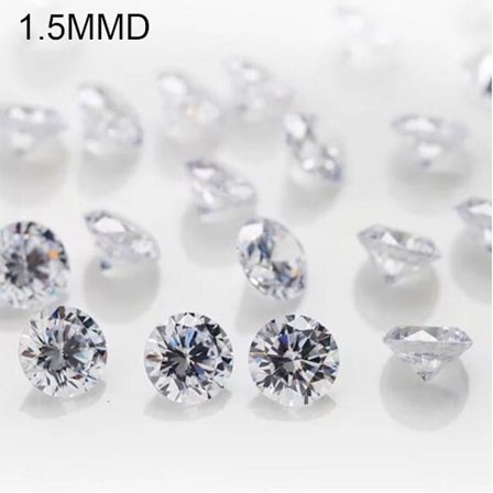 Äkta Moissanite Diamant Mossanite Lös Sten 1,5MMD 1,5MMD