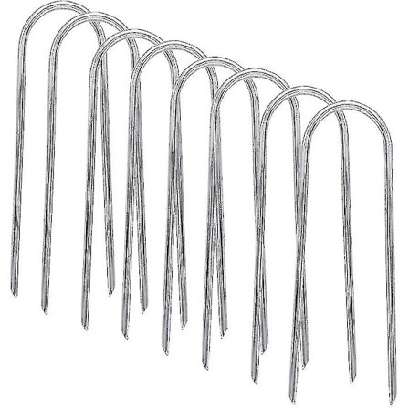 Trampoliinitapit Raskaaseen Käyttöön, Galvanoidut U-Ankkurit, 8 kpl