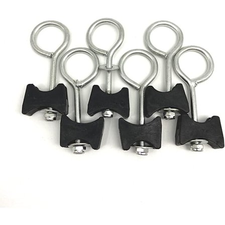 Trampolintillbehör, Trampolinskruvar, Fasta Trampolinskruvar, 6-pack, Passar Stora och Små Trampoliner